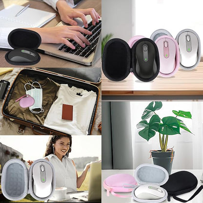 Lebakort Storage Case Compatible with Logitech Signature M650 / M550 Mouse (Off White Case)