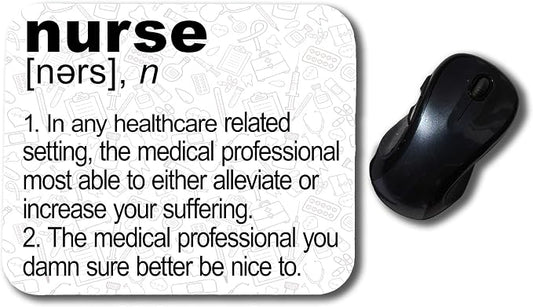 Nurse Definition Funny Mouse Pad