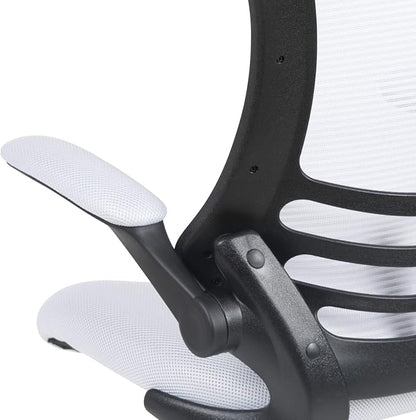 Flash Furniture Kelista Office Chair, Ergonomic, Mid-Back, Black Mesh with Swivel
