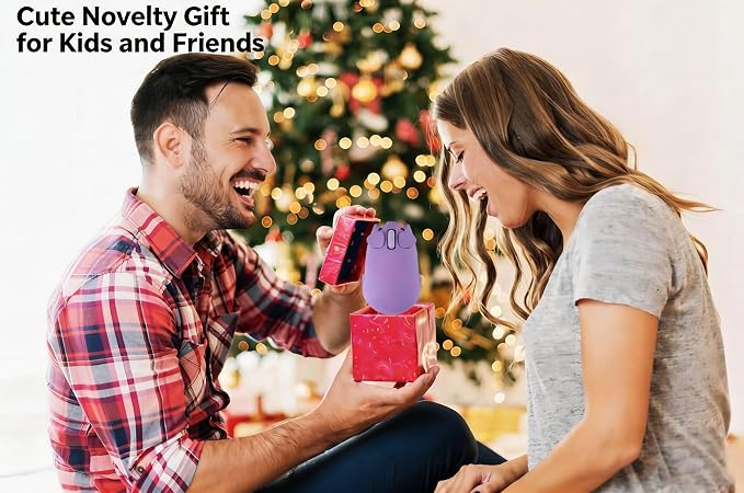 Wireless Mouse Cute Pig Bluetooth & USB Dual Mode Mice,Silent Portable Compact Purple Fun Mice for Mac/PC/Laptop/Chromebook/Computer/Tablet/iPad/MacBook Air/Pro Travel Kids Girls Boys Women Men Gift