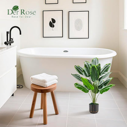 Der Rose 28" Bird of Paradise Artificial Tropical Fake Medium Potted Plants Banana Tree Faux Plants Indoor and Outdoor for Home Office Living Room Porch Balcony Decor(DIY)