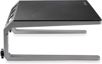 StarTech.com Monitor Riser Stand - for up to 32" (22lb/10kg) Monitor - Height Adjustable - Computer Monitor Riser - Steel and Aluminum (MONSTND)