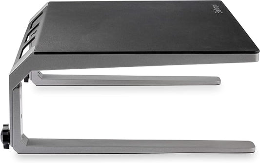StarTech.com Monitor Riser Stand - for up to 32" (22lb/10kg) Monitor - Height Adjustable - Computer Monitor Riser - Steel and Aluminum (MONSTND)