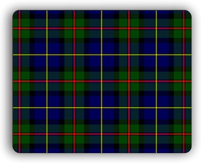 Scottish Clan MacLeod Hunting Tartan Crest Computer Mouse Pad