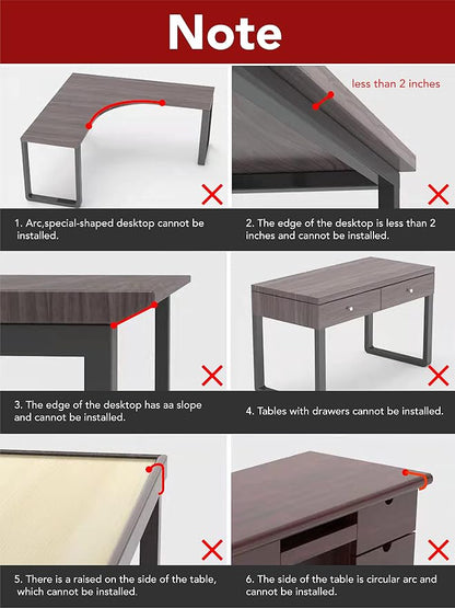 Ergonomics Desk Extender Tray, Suitable for Office.Foldable, Punch-Free Clamp on.Computer Keyborad Tray, Desk Extension Board.(29.53"*9.45"(75cm*24cm), Carbon)