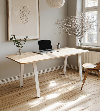 Modular Computer Office Desk, Modern Style Small Study Writing Workstation Table for Home & Busines, Extra Large (71" x 28")