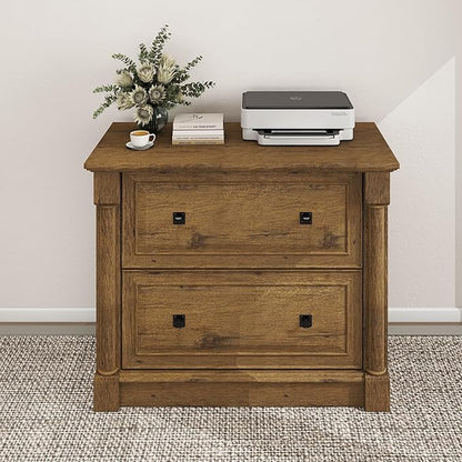 blini 2 Drawer File Cabinet Farmhouse Lateral File Cabinet with Hanging File Folders，Fits Letter/Legal/A4 Sizes, 36.8" Large Wood File Storage Cabinets Printer Stand for Home Office