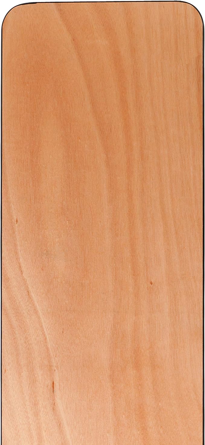 EMMA + OLIVER 8-Foot Rectangular Wood Folding Training/Seminar Table with Clear Coated Top