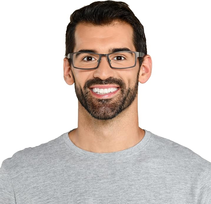 Foster Grant mens Sawyer Multifocus Reading Glasses Rectangular Reading Glasses