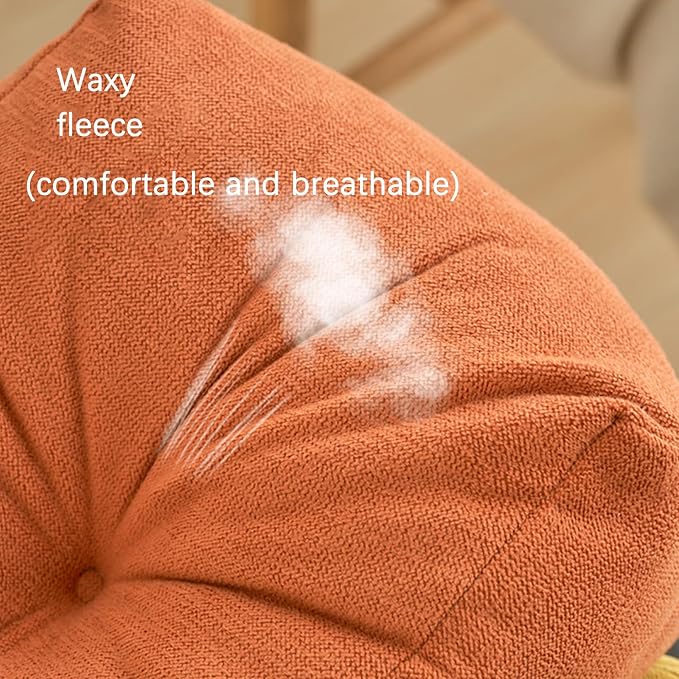 Back Pillow for Chair, Lumbar Support Pillow for Office Chair Lower Back Pain Relief Soft Cushion Car Bed Couch Sitting High Elasticity (Orange, 35cm*16cm*20cm)