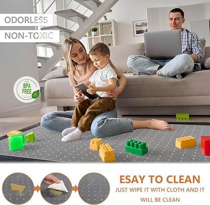 Office Chair Mat, 45" x 53" Clear Carpet Chair Mats for Low Pile Carpeted Floors Home Office, Studded Floor Mat for Office Chair on Carpet