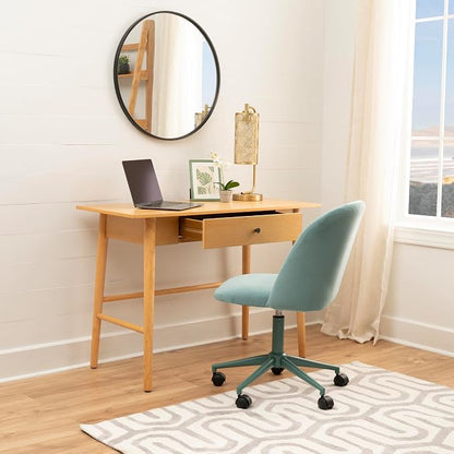 Linon Melissa Natural Wooden One Drawer Writing Desk