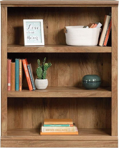 Sauder Miscellaneous Storage 3-Shelf Bookcase/ Book shelf, Sindoori Mango finish