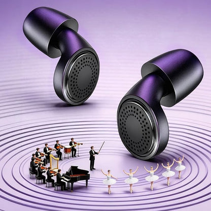 Ear Plugs for Noise Cancelling Reduction - with Cleaning Case Soft Silicone Noise Cancelling Ear Plug for Studying, Reading and Focus, Reusable with 8 Ear Tips (Black)