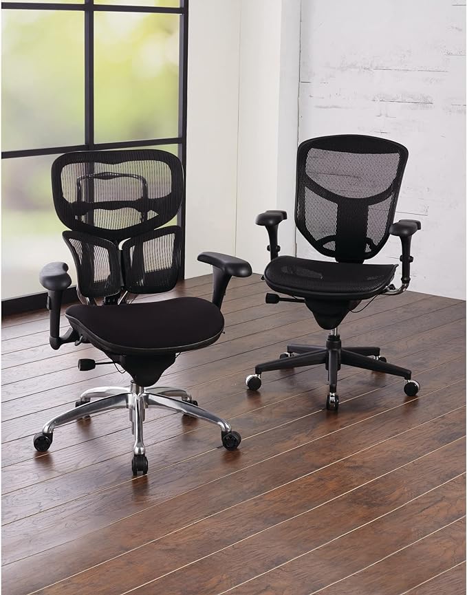 WorkPro® Quantum 9000 Series Ergonomic Mid-Back Mesh/Mesh Chair, Black