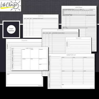 Life Charge Hourly Planner Notepad for Work, Daily Schedule with Time Blocking, Task List & Notes, 60 Pages, 8.5 x 11 Letter