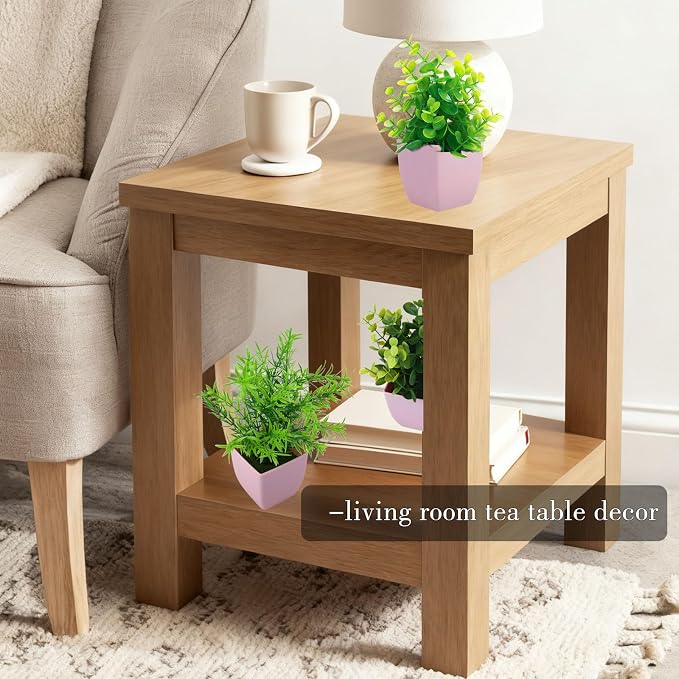 GREENTIME 4 Pack Fake Plants in Pink Pot Mini Artificial Eucalyptus Potted Plant Small Faux Grass Greenery Potted for Indoor Home Office Farmhouse Bathroom Table Decoration
