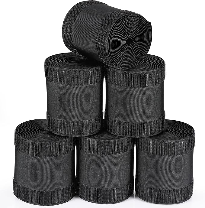 WILLBOND Carpet Cord Cover Cable Protector Floor Cover Cable Protector Management Only for Commercial Office Carpet(59.06 ft,Black)