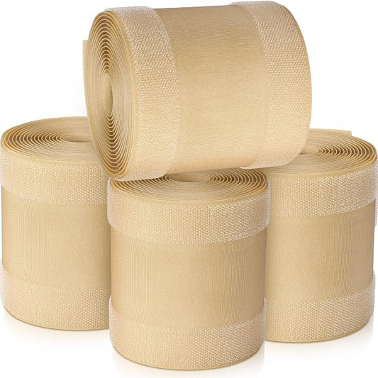 WILLBOND Carpet Cord Cover Cable Protector Floor Cover Cable Protector Management Only for Commercial Office Carpet(39.37 ft,Khaki)