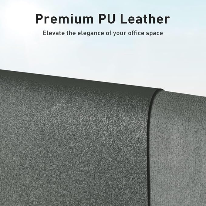 Bloss Leather Desk Mat Jungle Green / 31.5" x 15.7", Desk Matt for Desktop, Waterproof Large Mouse Pad, Non-Slip Computer Mat for Office/Home/Decor