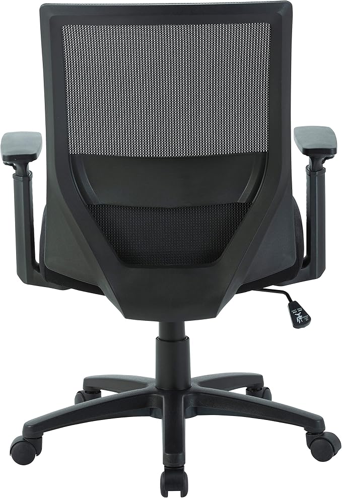 Lorell Mid-Back Mesh Task Chair, Black