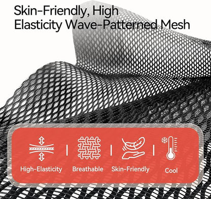 SIHOO B100 PRO Ergonomic Office Chair with Footrest, Mesh Office Chair with Adaptive Lumbar Support, Computer Chair with Wide Headrest, Desk Chair with 360° Rotatable Flip-Up Armrests, Jet Black