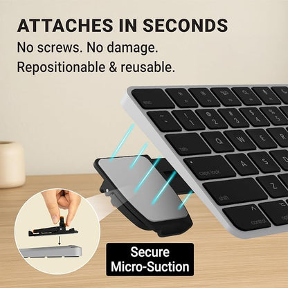 GPG2 ESC Flip PRO Keyboard Stand for Desk (3rd Gen) – Extendable Width, 4 Adjustable Angles, Attaches to Your Keyboard – Compatible with Apple Magic Keyboard, Logitech & Full-Size Flat-Back Models