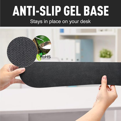 Gimars Upgrade Enlarge Silky Gel Memory Foam Keyboard Wrist Rest, Wrist Rest for Computer Keyboard, Ergonomic Mouse pad Rests for Typing Pain Relief, Wrist Support for Office, Gaming, Purple Gradient