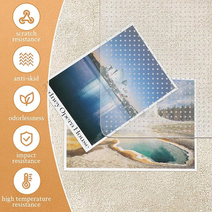 KMAT Office Chair Mat for Carpet, Computer Desk Mat,Clear Desk Chair Mat for Home Office Rolling Chair,Heavy Duty Floor Protector-Easy to Clean,Anti-Slip-36 x48 with Lip