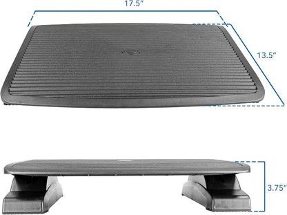 Mount-It! Under Desk Footrest, Adjustable Foot Rest Under Desk with 3 Tilt Positions, Large Non Slip Office Foot Rest with Massaging Surface, Ergonomic Foot Stool Under Desk for Home or Office