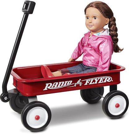 Radio Flyer Mini Classic Red Wagon for Kids, 16.5" Toy Wagon For Kids Aged 1.5+, Play-Size Version of the Classic, Durable Rolling Wheels & Steel Body, Working Handle, For Toys, Crafts & Gift Displays