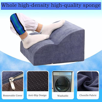 Foot Rest for Under Desk at Work.Multifunctional 3-Tier Foot Stool,with Washable Footrest.for Under Desk,Office Chair Gaming Chair & Sofa,Leg Elevation Pillow,Supports Posture-Light Blue