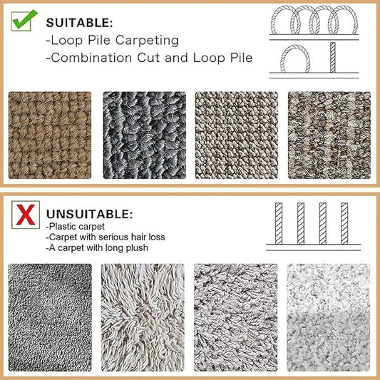 WILLBOND Carpet Cord Cover Cable Protector Floor Cover Cable Protector Management Only for Commercial Office Carpet(29.53 ft,Black)
