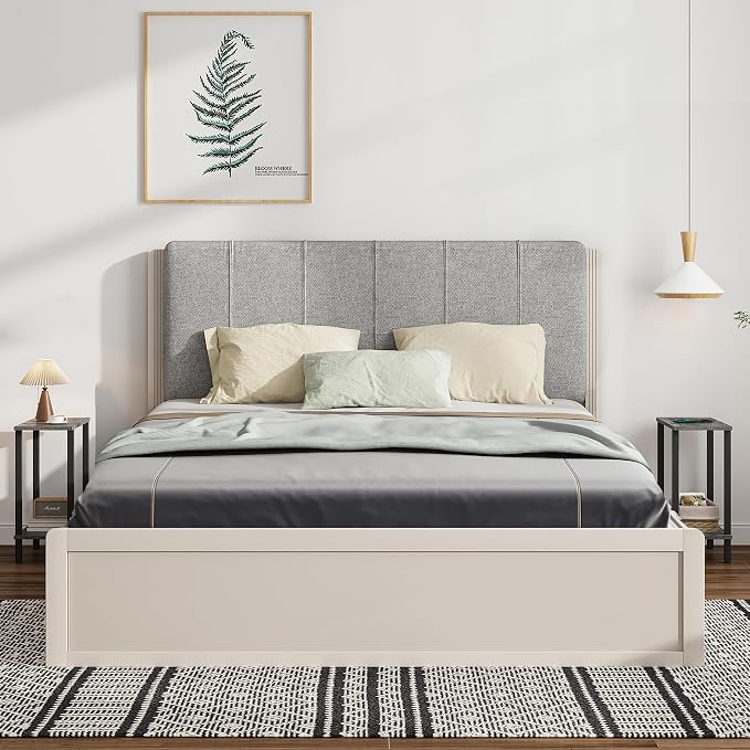 TUTOTAK Small Side Table, Narrow End Table, Set of 2, Skinny Sofa Table, Slim Nightstand, Couch Table, Living Room, Bed Room, Charcoal Grey TB01BY0622
