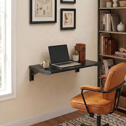 Need Wall Mounted Folding Table - Heavy Duty Small Fold Down Dining Table Length 30" Width 20" Perfect Addition to Home Office/Laundry/Home Bar/Kitchen & Dining Room AC15CB(L30 W20)