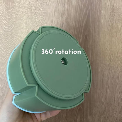 Pencil Holder for Desk Rotating Pen Organizers Green Small Desktop Organizer Desk Storage Caddy Ideal for Office, Home, School,Classroom (Blue & Green)