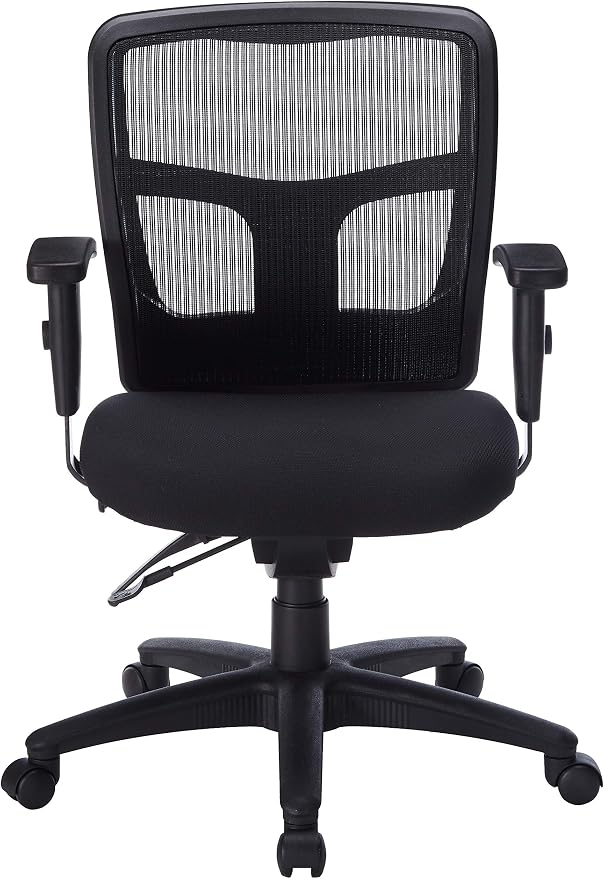 Lorell LLR86802 Managerial Swivel Mesh Mid-Back Chair