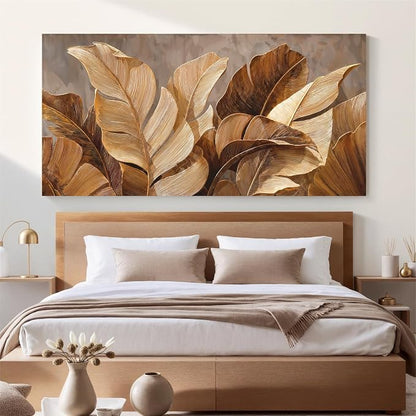 Canvas Wall Art Decor Oversized Wall Art Pictures for Living Room Large Botanical Wall Art paintings Artwork for Wall Decor Brown Modern Wall Art Decor Artwork for Bedroom Office 39" X 78" Wall Decor