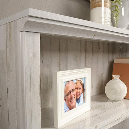 Sauder 3 Tier Book Shelf Wooden Bookcase Multipurpose Bookshelf for Home Office, Living Room, in White Plank