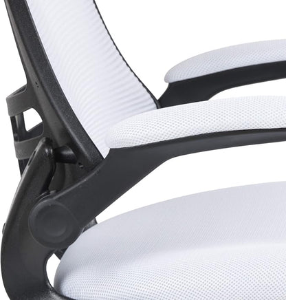Flash Furniture Kelista Office Chair, Ergonomic, Mid-Back, Black Mesh with Swivel