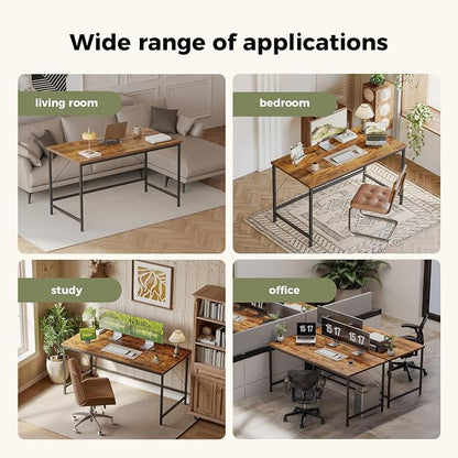 Mericonia 48 inch Computer Desk, Gaming Desk for Small Spaces, Modern Simple Style Table for Home Office, Study Student Writing Table