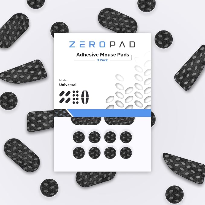 Adhesive Mouse Pad, 3 Pack - Minimalist Mousepad, Universal