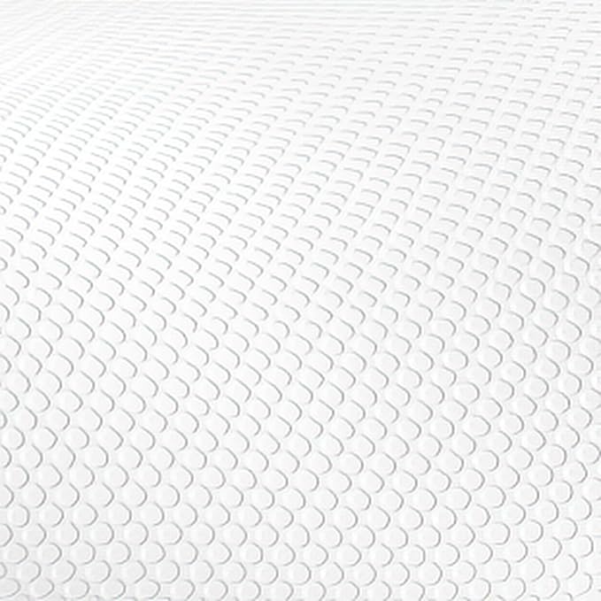 Flash Furniture Kelista Mid-Back White Mesh Swivel Ergonomic Task Office Chair with White Frame, Flip-Up Arms, and Transparent Roller Wheels