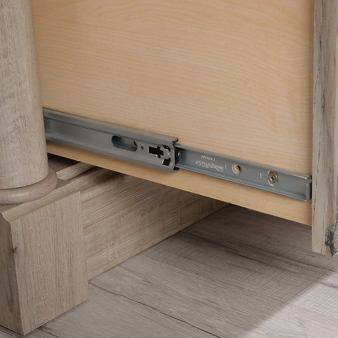 Sauder Palladia 2 Drawer File Cabinet, Lateral Filing Cabinets for Home Office, Hanging File Folders Organizer, Interlocking Drawers, in Split Oak Finish
