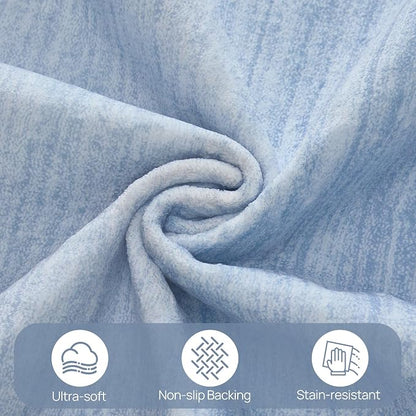 UERMEI 6x9 Washable Area Rug - Neutral Modern Abstract Living Room Rugs, Non-Slip Soft Large Indoor Floor Carpet for Bedroom Home Office & Under Dining Table Decor, Blue