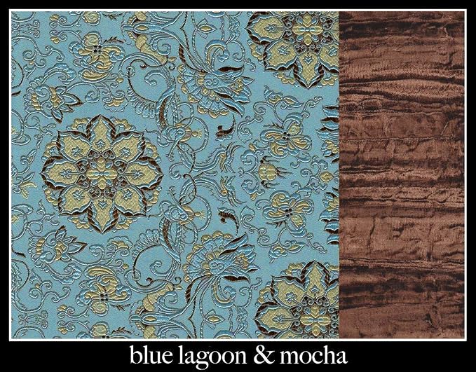 Keyboard & Mouse Wrist Rest Pad Set - Flax Seed Filled - Lavender Scented - Blue Lagoon
