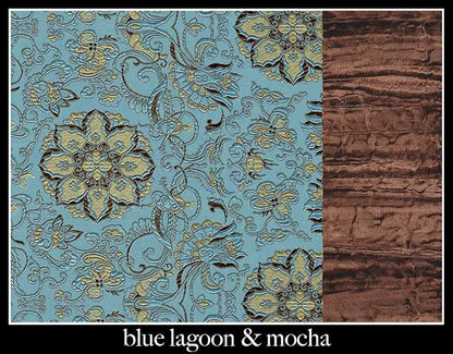 Keyboard & Mouse Wrist Rest Pad Set - Flax Seed Filled - Lavender Scented - Blue Lagoon