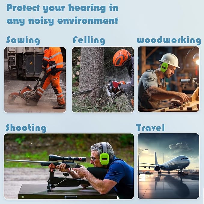 Ear Muffs For Noise Reduction Cancelling Hearing Protection Headphones Earmuffs Shooting Gun Range SNR 36dB Mowing