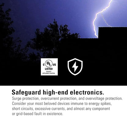 Eve Energy Strip - Smart Triple Outlet & Power Meter for Apple Home, Built-in Schedules & Switches, Surge Protection, overcurrent Protection, overvoltage Protection, Energy metering