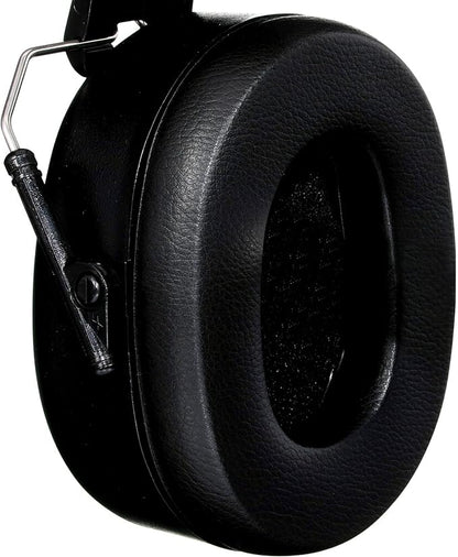 3M Folding Earmuff, Noise Reduction Rating (NRR) 25 dB, Adjustable Ear Muffs, Padded Headband For Comfort, Flexible & Adjustable Headband, Black, One Size Fits Most (90563H1-DC) (Pack of 5)